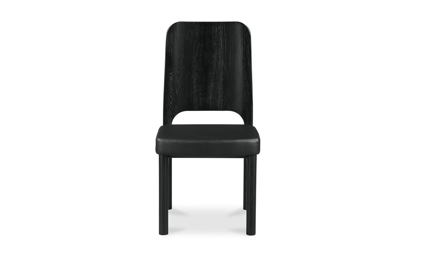 Kerr Dining Chair Vegan Leather Black-Set Of Two