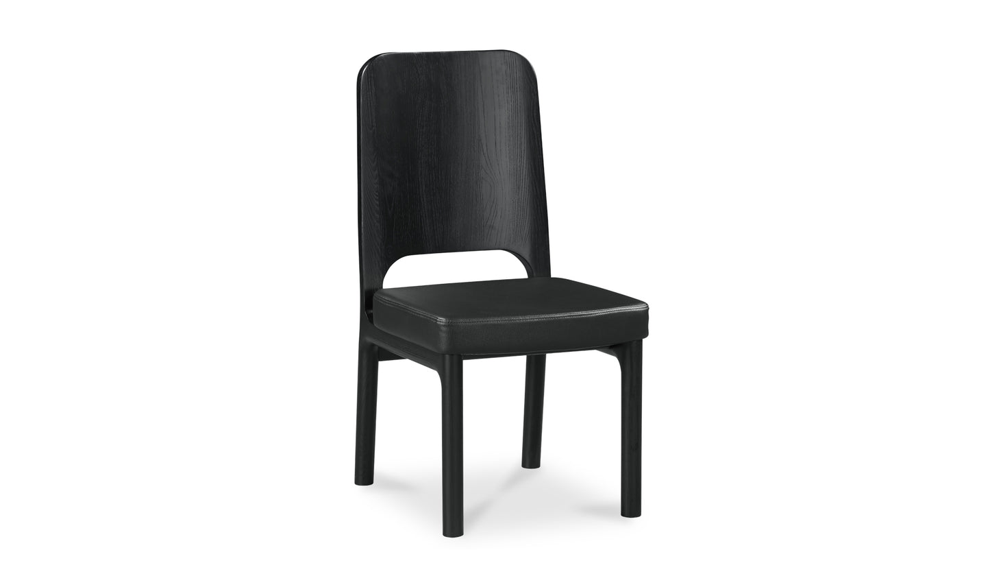 Kerr Dining Chair Vegan Leather Black-Set Of Two