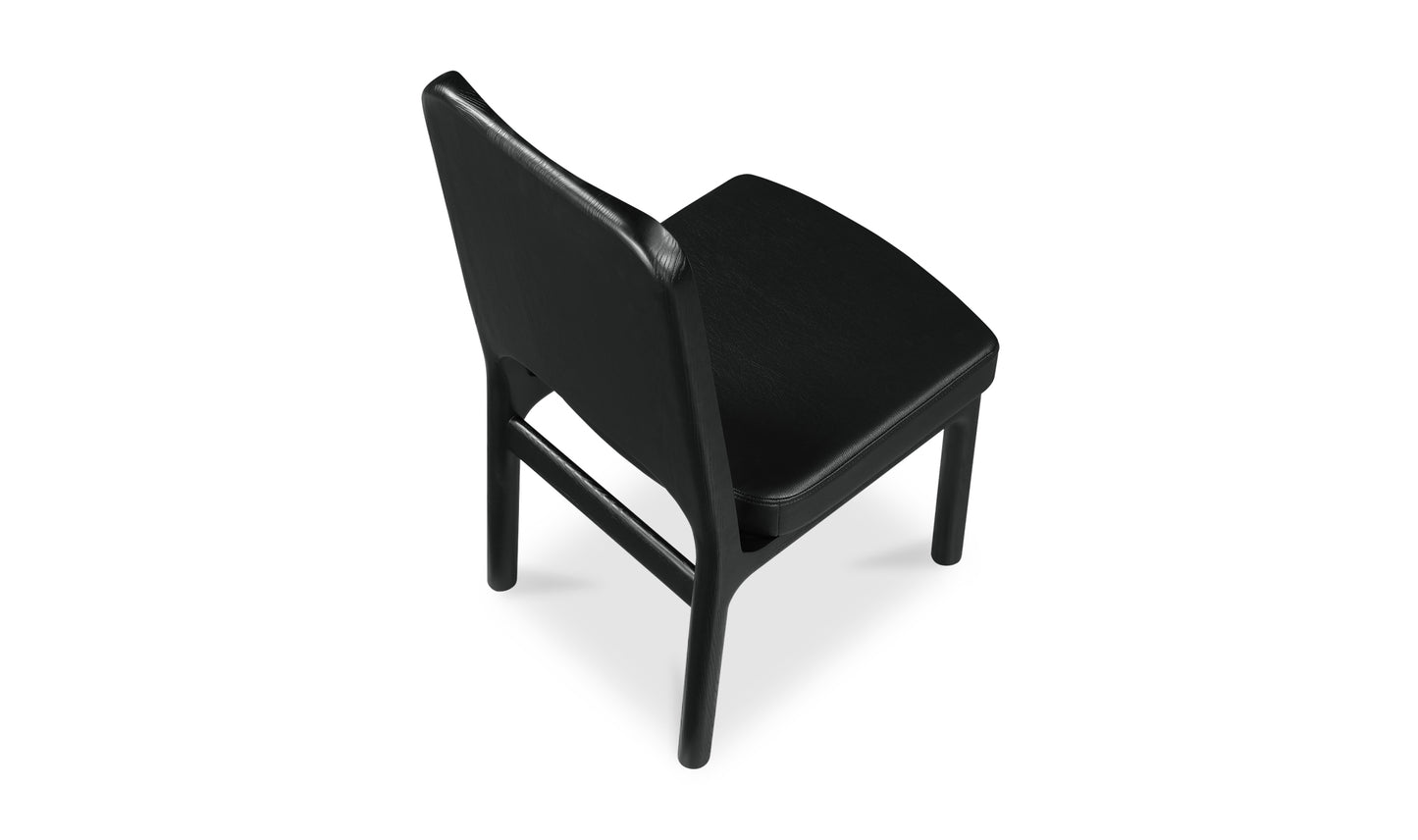 Kerr Dining Chair Vegan Leather Black-Set Of Two