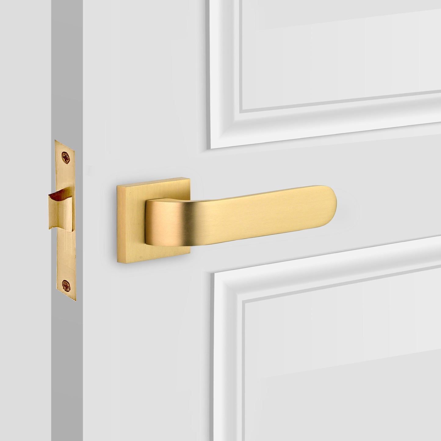 Solid Brass Front Door Lever Handles