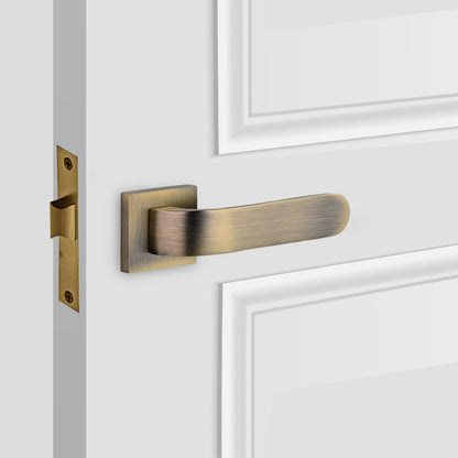 Solid Brass Front Door Lever Handles