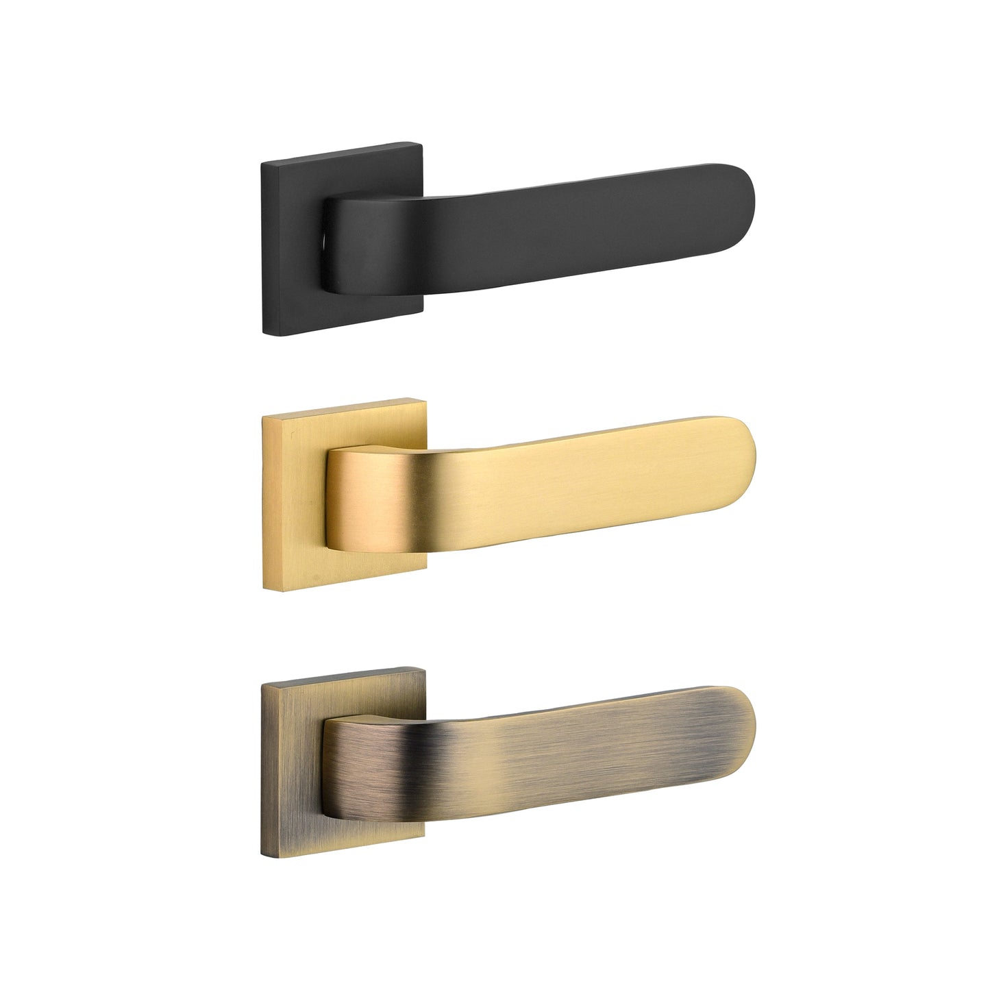 Solid Brass Front Door Lever Handles