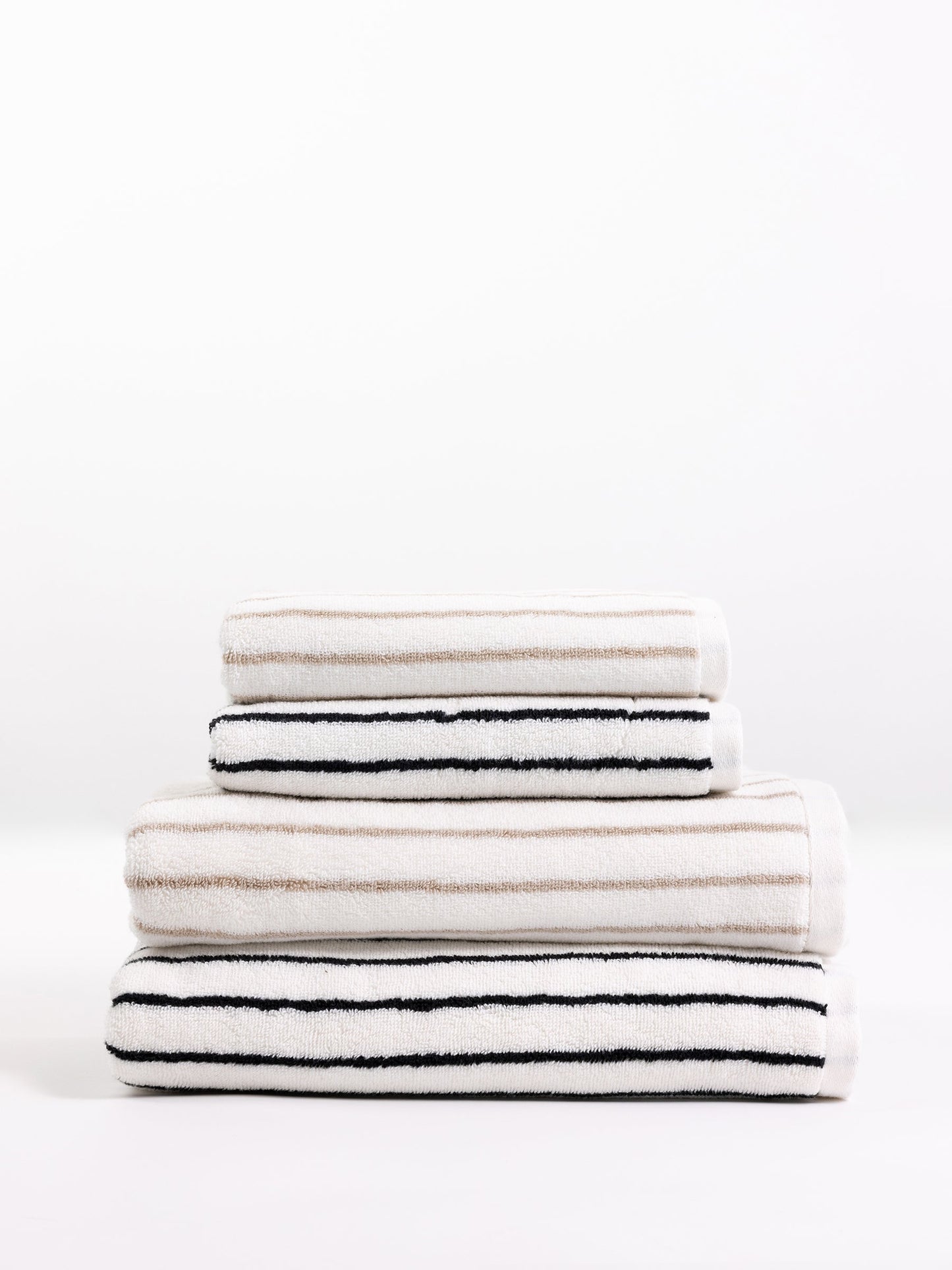 Luxe Striped Bath Towels