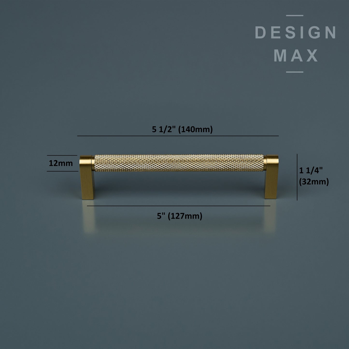 Luxary Texture Knurled Brass Handles