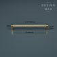 Luxary Texture Knurled Brass Handles