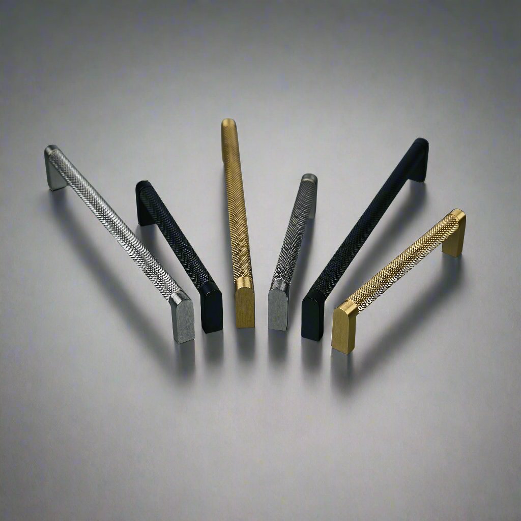 Luxary Texture Knurled Brass Handles