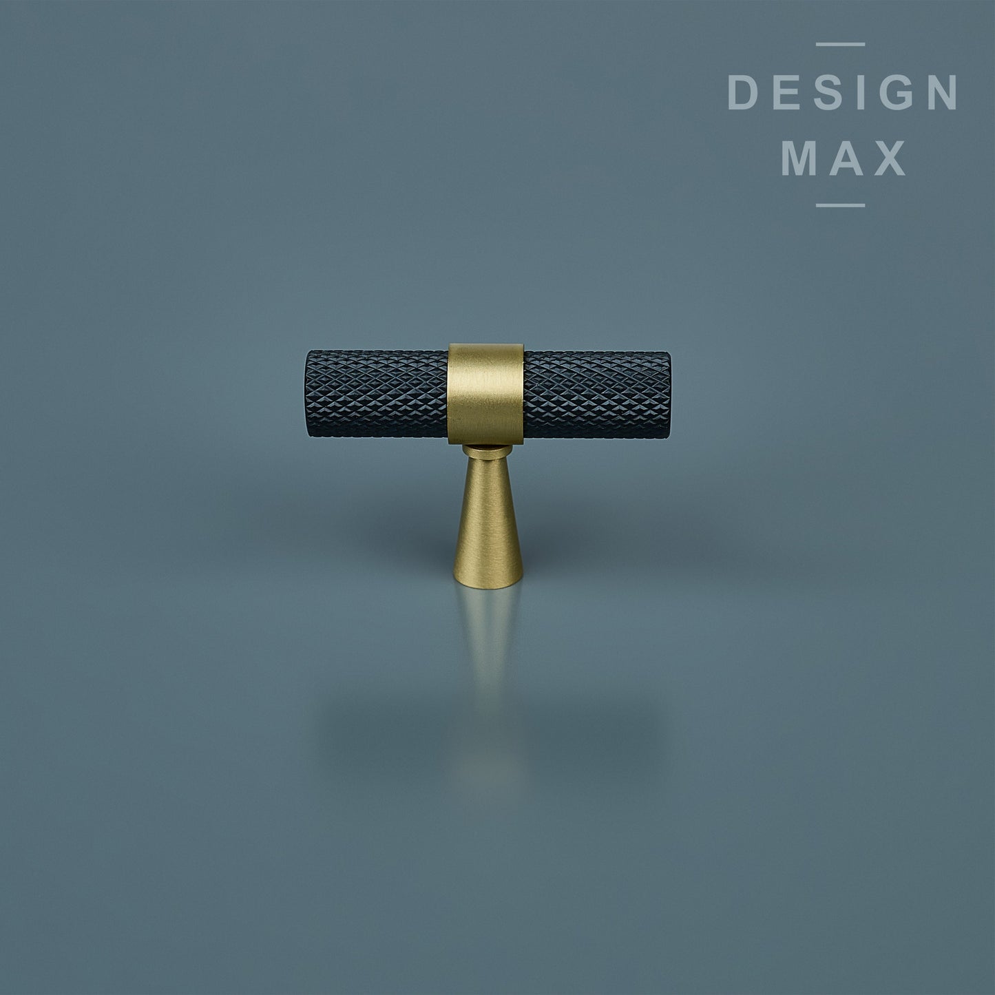 Knurled Solid Brass Drawer Pull Handles