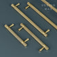 Gold Knurled Brass Cabinet Pull Handles