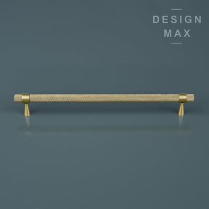 Gold Knurled Brass Cabinet Pull Handles