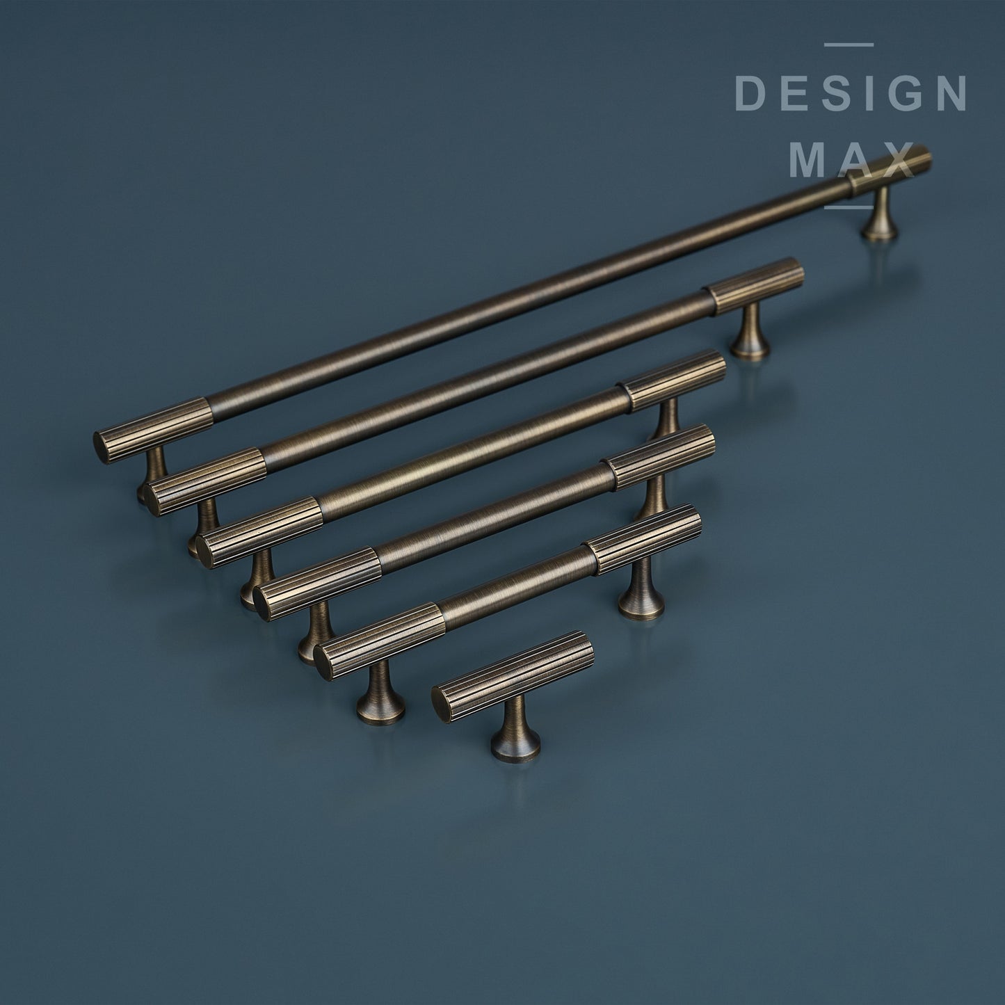 Signature Antiqued Brass Cabinet Pull Handles