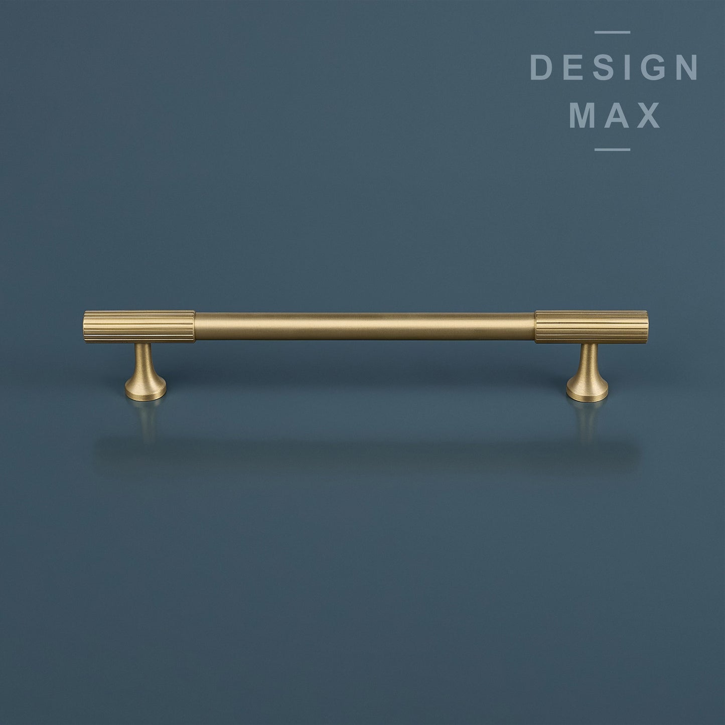 Signature Matte Brass Modern Striped Pull Handles