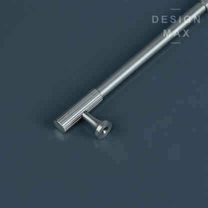 Signature Satin Silver Modern Striped Pull Handles