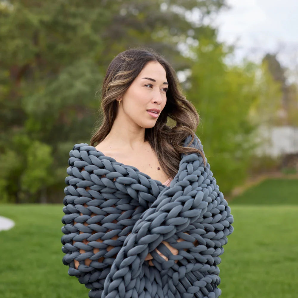 Ice Knit Weighted Blanket by Nuzzie