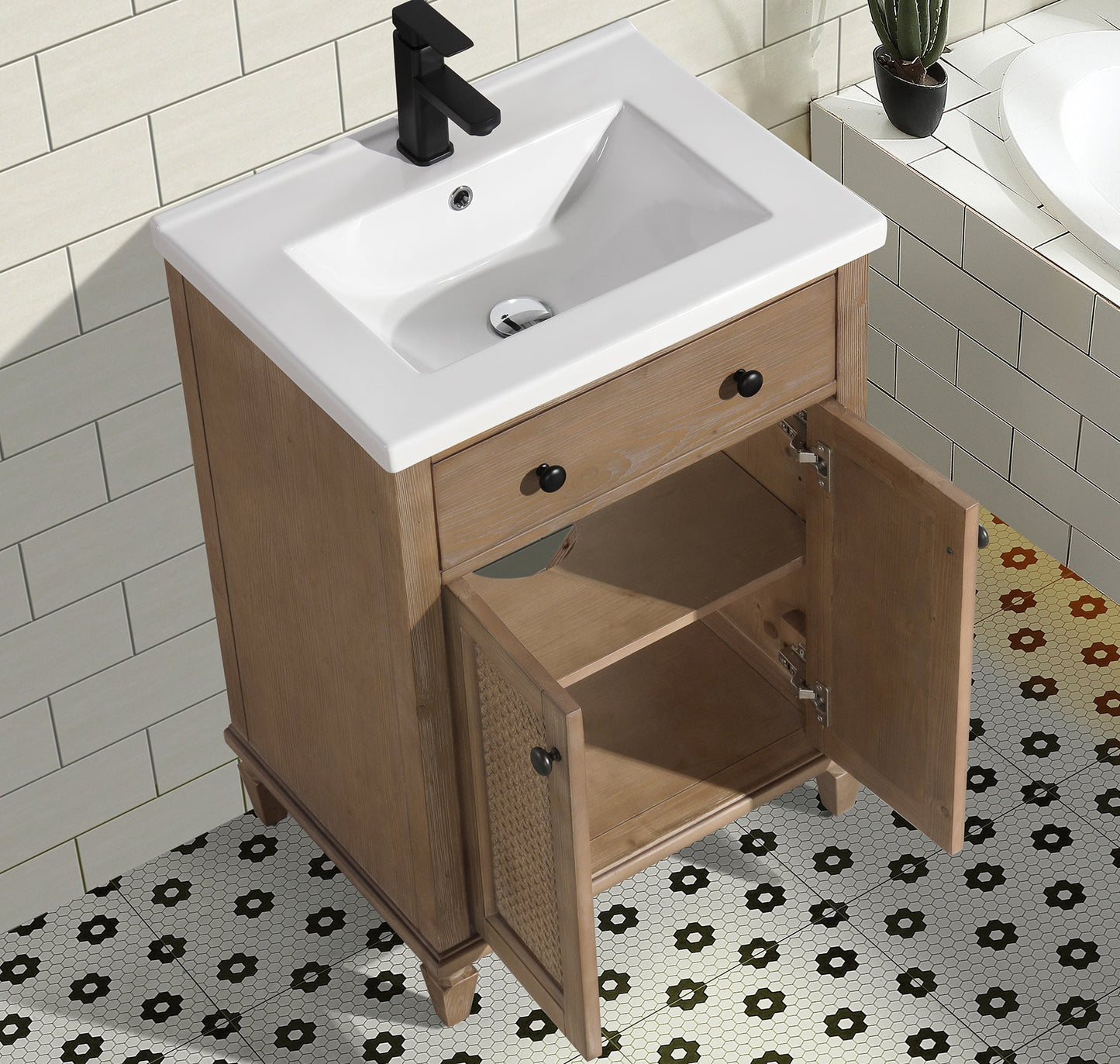 Annie 24" Bathroom Vanity Weathered Fir