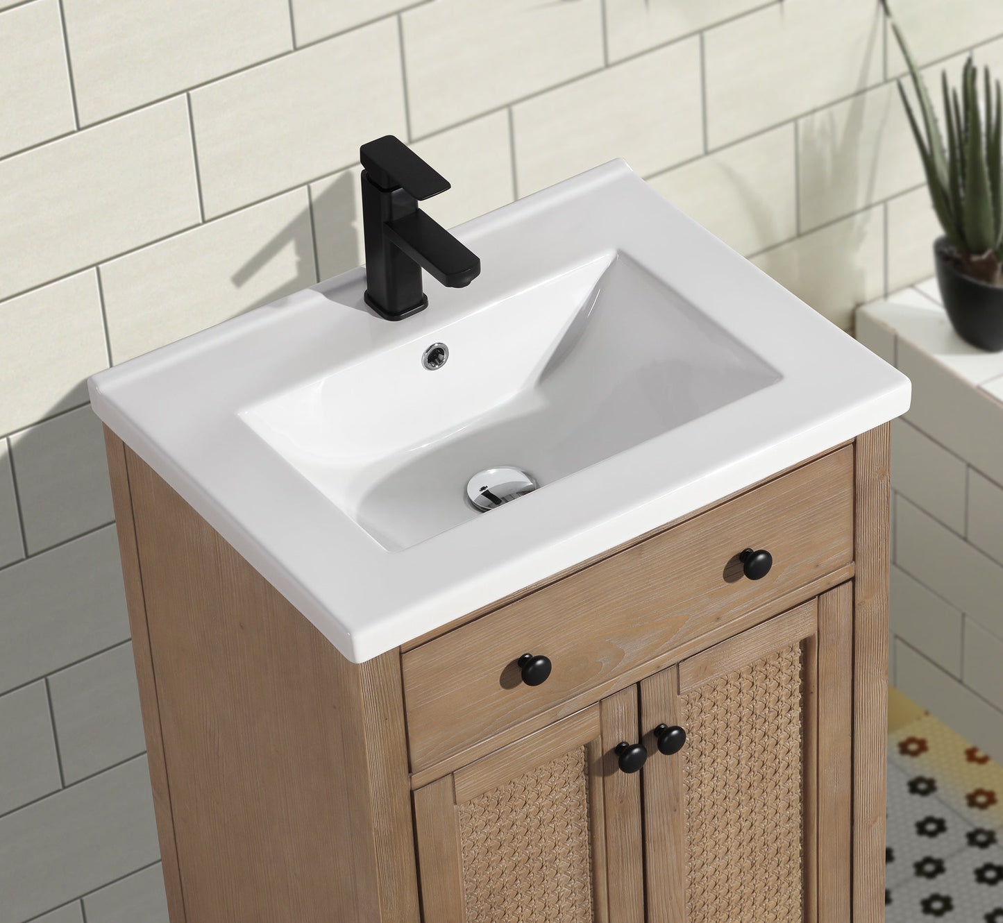 Annie 24" Bathroom Vanity Weathered Fir