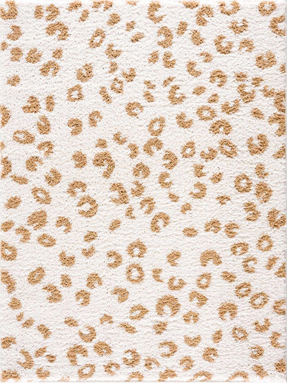 Boutique Rugs Rugs Altin Leopard Print White Area Rug