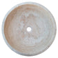 TCSC | Beige Travertine Above Vanity Bathroom Vessel Sink Honed and Filled (D)18" (H)6"