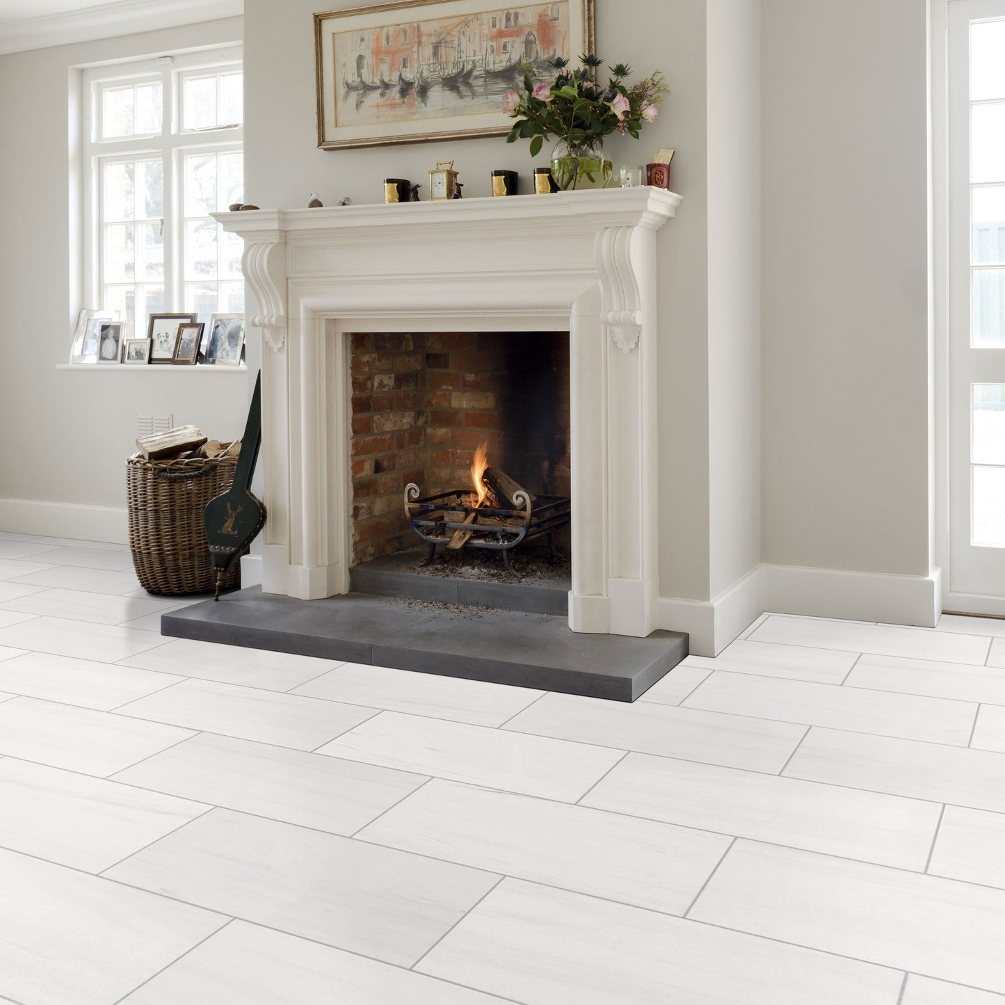 TCSC | Bianco Dolomite Standard Marble Polished Floor and Wall Tile - Livfloors Collection