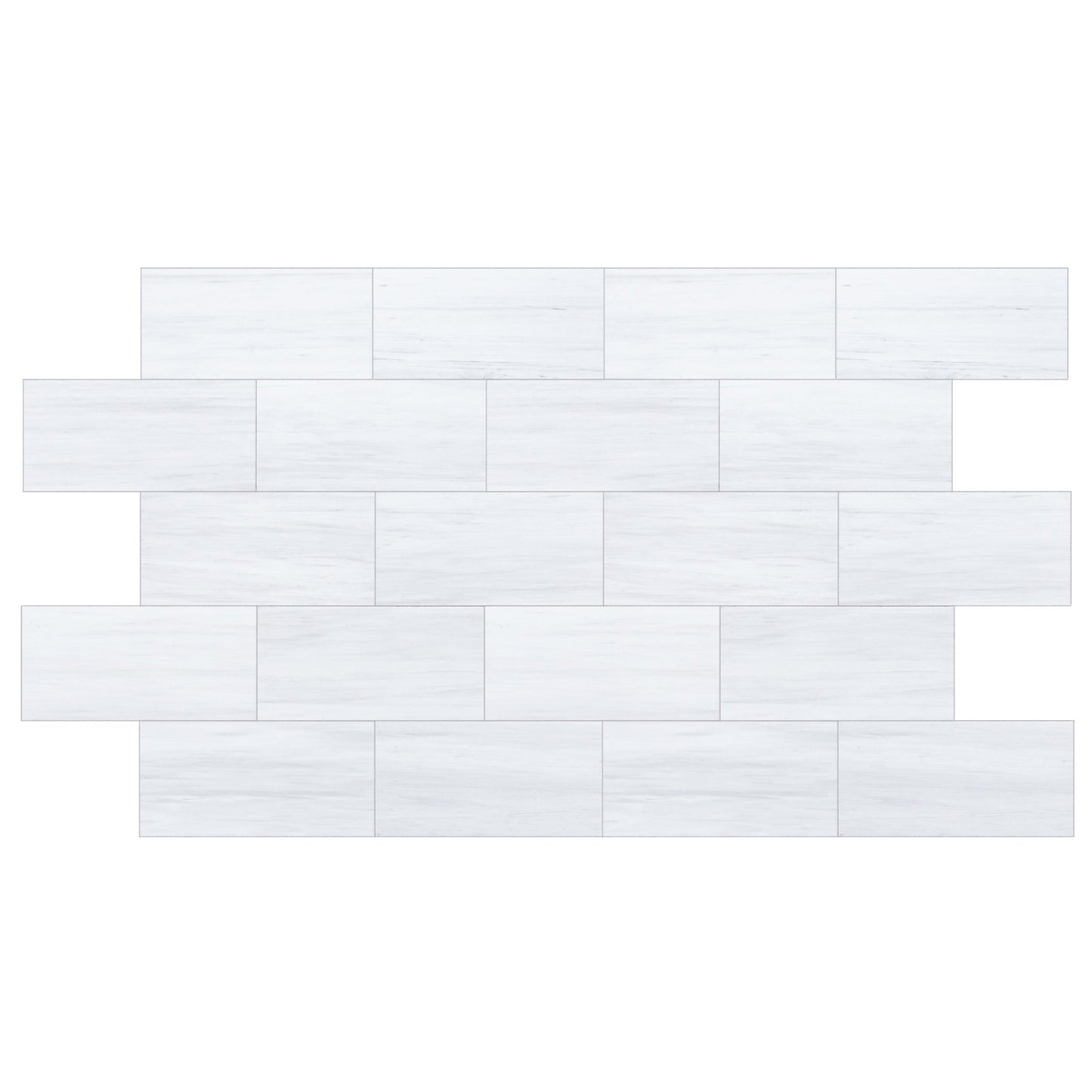 TCSC | Bianco Dolomite Platinum Marble 12"x24" Polished Floor and Wall Tile - Livfloors Collection