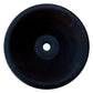 TCSC | Black Andesite Natural Stone V-Shape Tapered Bathroom Sink Honed-Matte (D)16" (H)6"