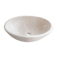 TCSC | Botticino Marble Natural Stone Oval Shape Above Vanity Vessel Sink Honed (W)16" (L)20.5" (H)6"