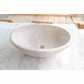 TCSC | Botticino Marble Natural Stone Oval Shape Above Vanity Vessel Sink Honed (W)16" (L)20.5" (H)6"