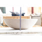 TCSC | Botticino Marble Natural Stone Oval Shape Above Vanity Vessel Sink Honed (W)16" (L)20.5" (H)6"