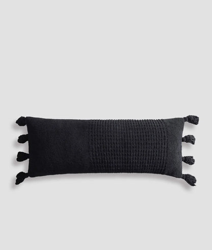 Braided Pom Pom Lumbar Pillow