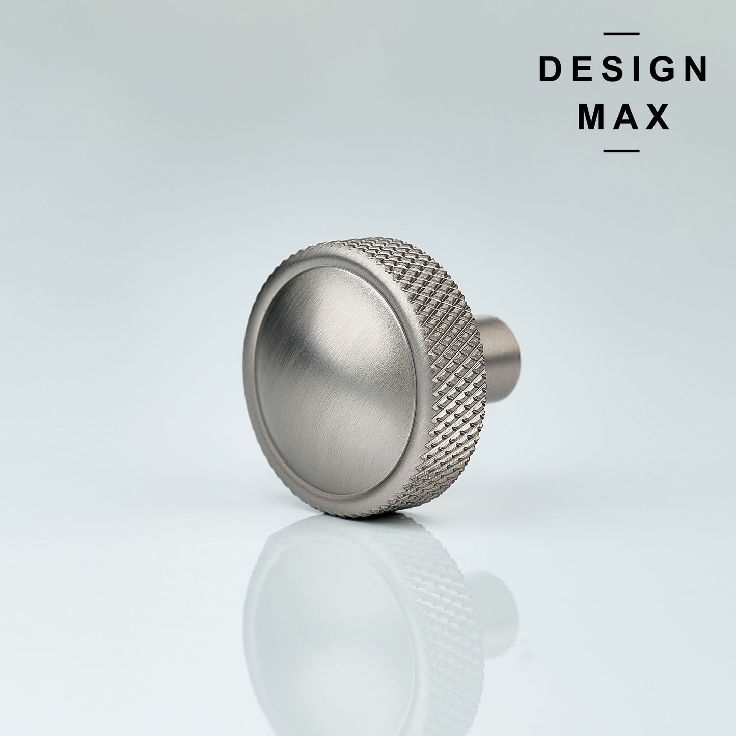 Brassio Knurled Solid Brass Cabinet Knob