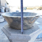 TCSC | Natural Stone Bubble Gray Onyx Above Vanity Bathroom V Shape Sink (D)16" (H)6" (Copy)