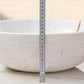 Calacatta White Marble Vessel Above Vanity Bathroom Sink Rough Exterior (D)16" (H)5"