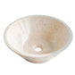 TCSC | Cappuccino Beige Marble V-Shape Tapered Above Vanity Bathroom Sink Polished (D)16" (H)6"