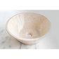 TCSC | Cappuccino Beige Marble V-Shape Tapered Above Vanity Bathroom Sink Polished (D)16" (H)6"