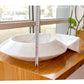 Carrara Marble Helix Shape Stone Above Vanity Bathroom Sink Polished (W)20" (L)23" (H)4"