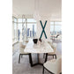 Marble Dining Table Rectangular Polished and Eased Edge