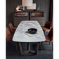 Marble Dining Table Rectangular Polished and Eased Edge