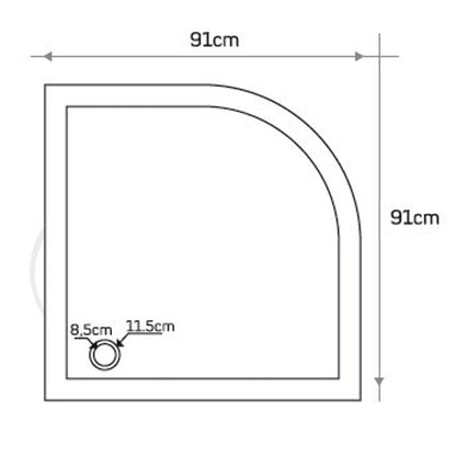 TCSC | Cream Royal Marble Corner Shower Base Hand-carved from Solid Marble Block (W)36" (L)36" (H)2" Honed