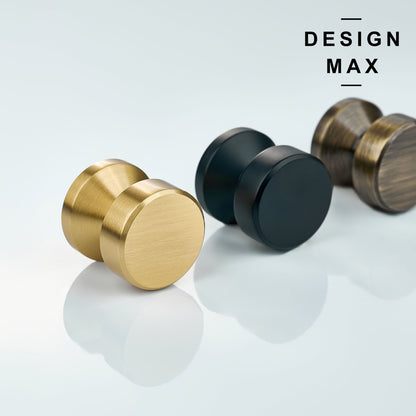 Cylinder Solid Brass Cabinet Knob