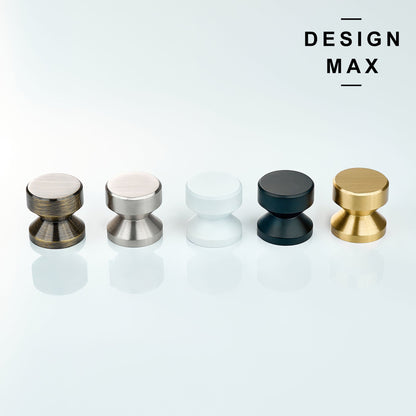 Cylinder Solid Brass Cabinet Knob