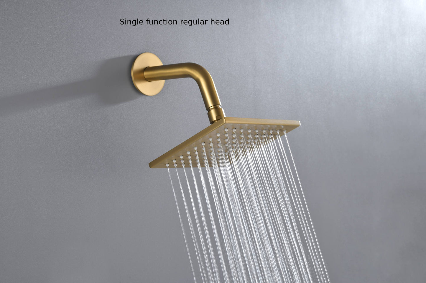 12-inch Or 16-inch Or 6'' Wall-Mount Brushed Gold 3-Way Thermostatic Shower Valve System: Versatile Functionality and Stunning Design