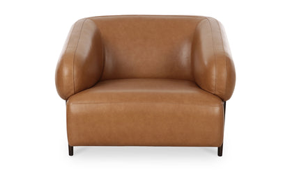 Devlin Lounge Chair Tan Leather