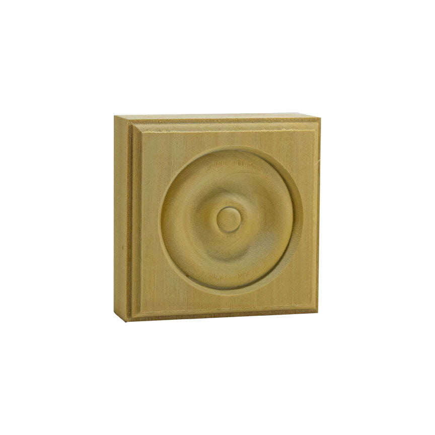 EWAP30 Rosette Casing Corner Block 1 inch x 3 inch Square