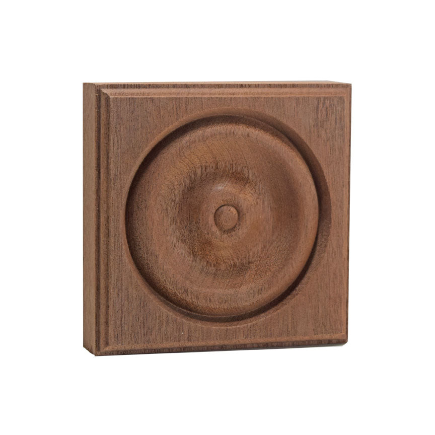 EWAP40 Rosette Casing Corner Block 1 inch x 4 inch Square