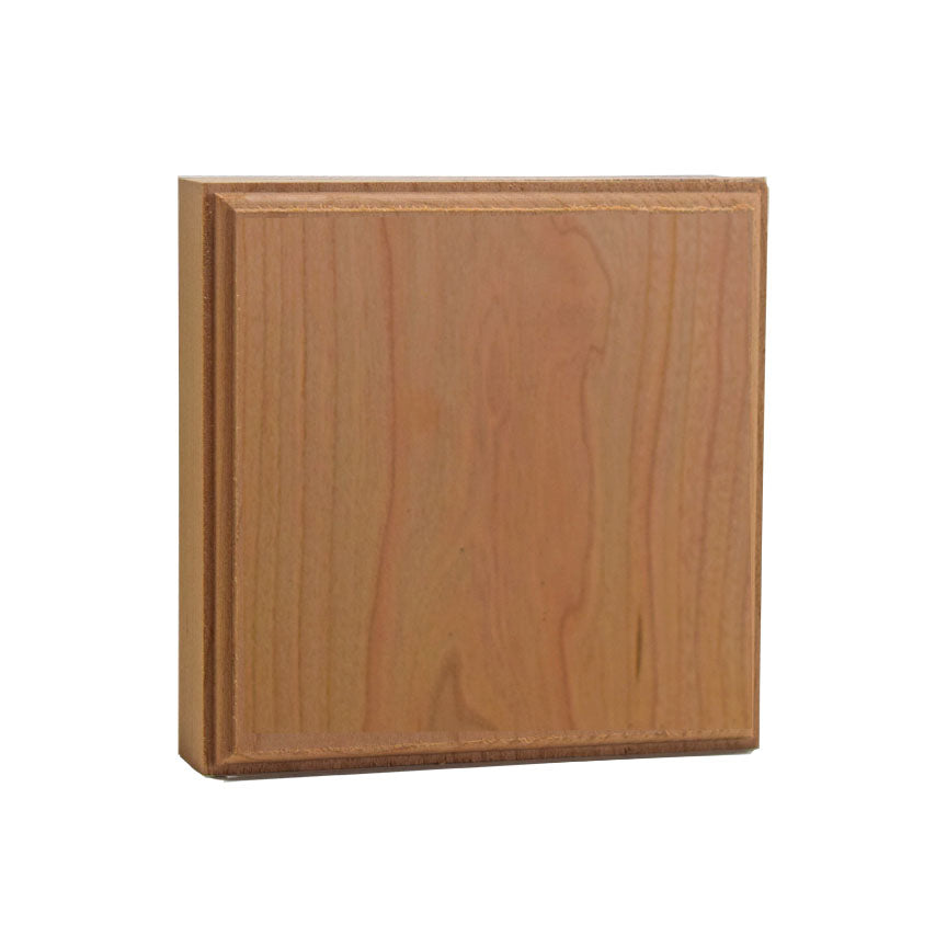 EWAP41 Hardwood Casing Corner Block 1 inch x 4 inch Square