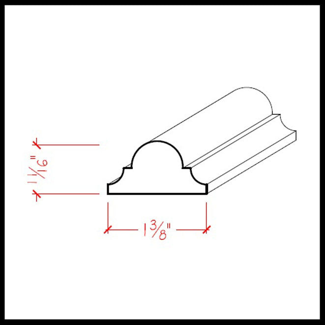 EWAS12 Astragal Moulding