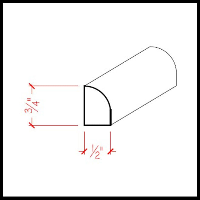 EWQR13 Quarter Round Moulding Trim