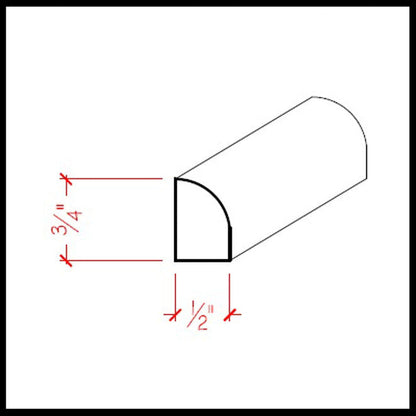 EWQR13 Quarter Round Moulding Trim