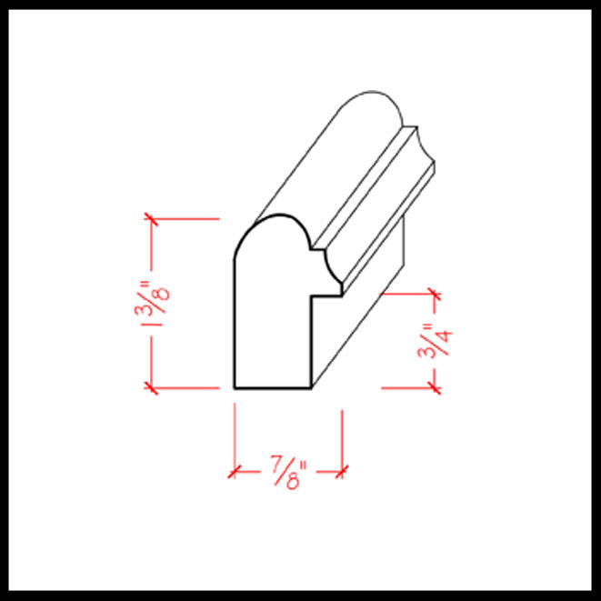 EWCB13 Casing Back Band Trim Moulding