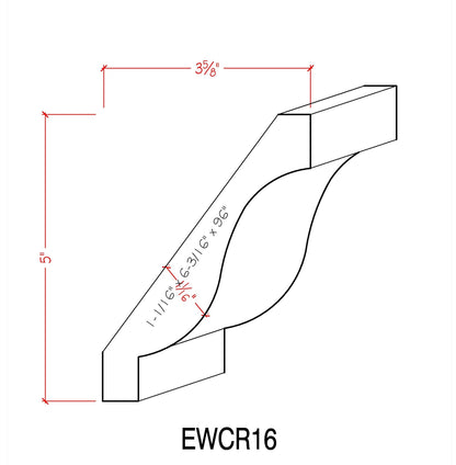 EWCR16 Crown Moulding Trim