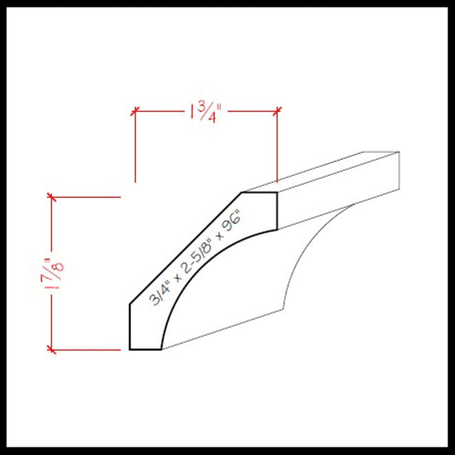 EWCR39 Cove Crown Moulding Trim